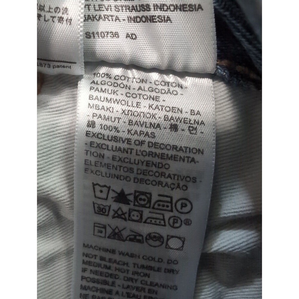 LEVI'S 501 BUTTON FLY JEANS  MEN'S SIZE 38x32(36x32 Actual )BLUE DENIM  EUC - Picture 8 of 15